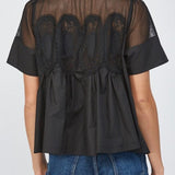 Marceline Mesh Applique Top - MTT Collective