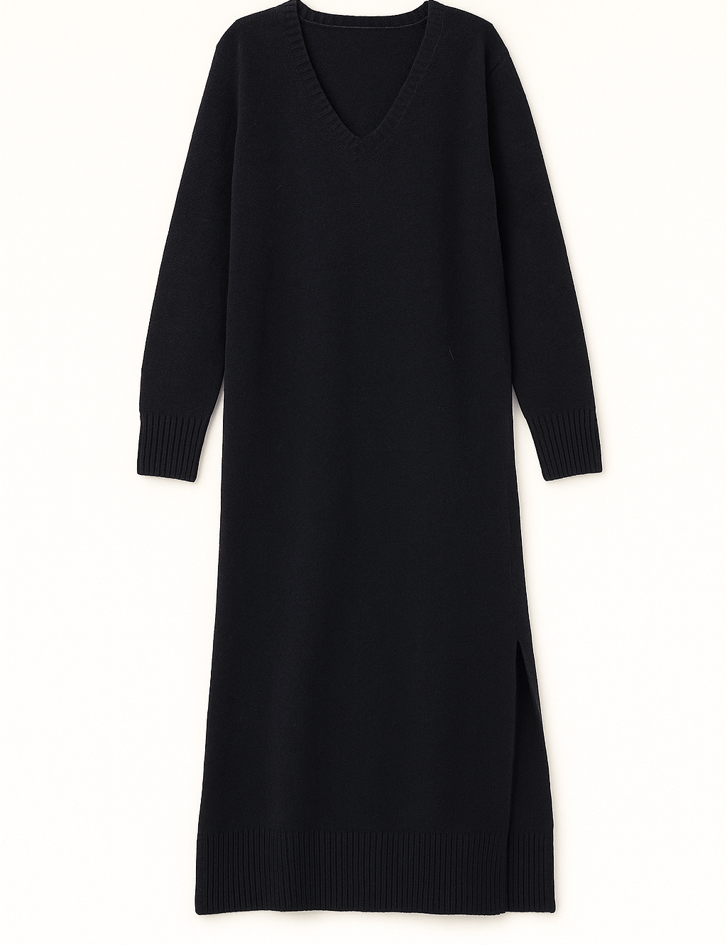 Margo V - Neck Sweater Midi Dress - MTT Collective