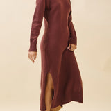 Margo V - Neck Sweater Midi Dress - MTT Collective