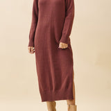 Margo V - Neck Sweater Midi Dress - MTT Collective