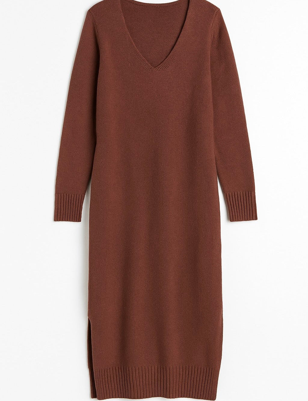 Margo V - Neck Sweater Midi Dress - MTT Collective
