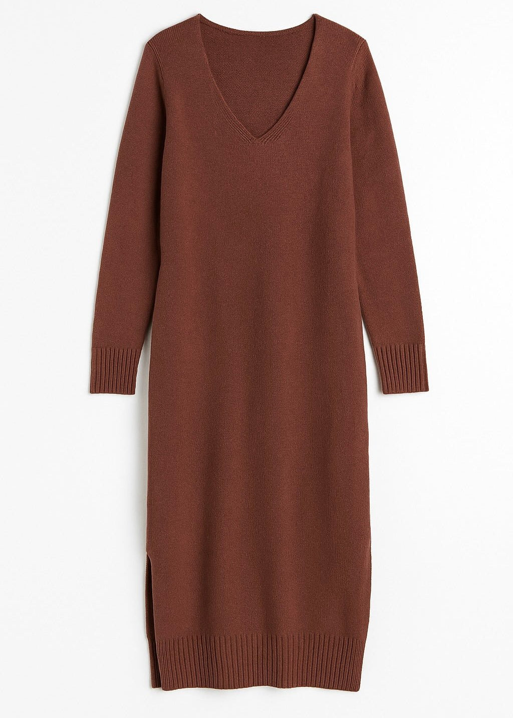 Margo V - Neck Sweater Midi Dress - MTT Collective