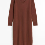 Margo V - Neck Sweater Midi Dress - MTT Collective