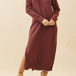 Margo V - Neck Sweater Midi Dress - MTT Collective