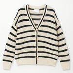 Margot Striped Button Cardigan - MTT Collective