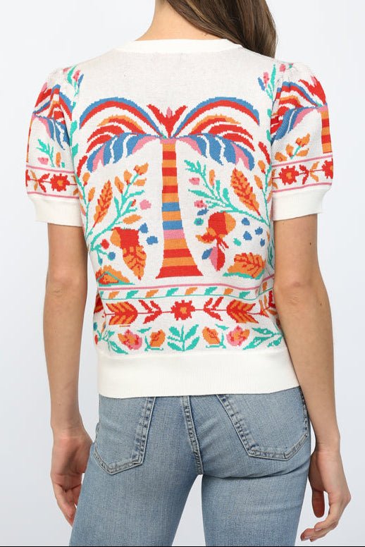 Mariah Short Sleeve Sweater Top - MTT Collective