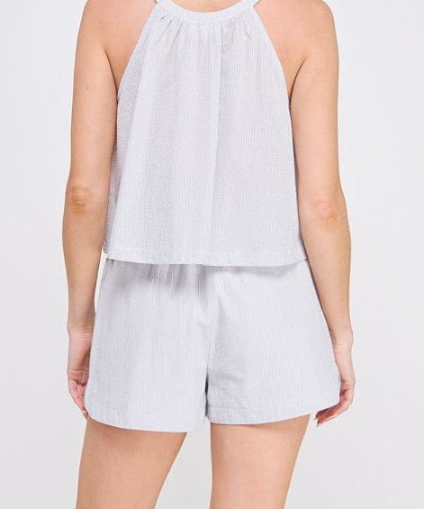 Mariam Seersucker Sleeveless Top - MTT Collective