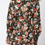 Maribel Floral Belted Shirt Dress - MTT Collective