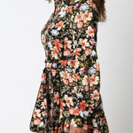 Maribel Floral Belted Shirt Dress - MTT Collective