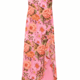 Maribel Floral Satin Maxi Dress - MTT Collective