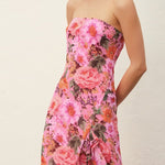 Maribel Floral Satin Maxi Dress - MTT Collective