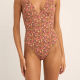 Marie Floral Classic One Piece - MTT Collective