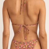 Marie Floral Slide Tri Bikini Top - MTT Collective