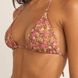Marie Floral Slide Tri Bikini Top - MTT Collective