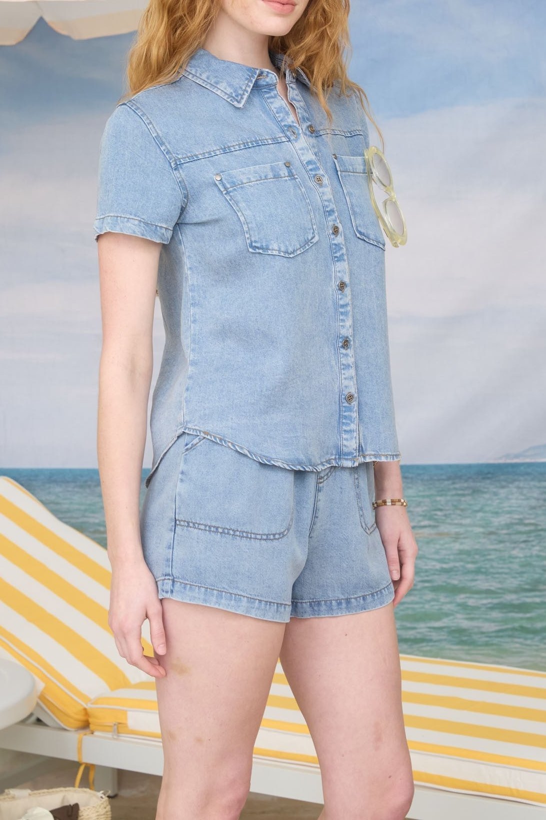 Marina Chambray Button Down - MTT Collective