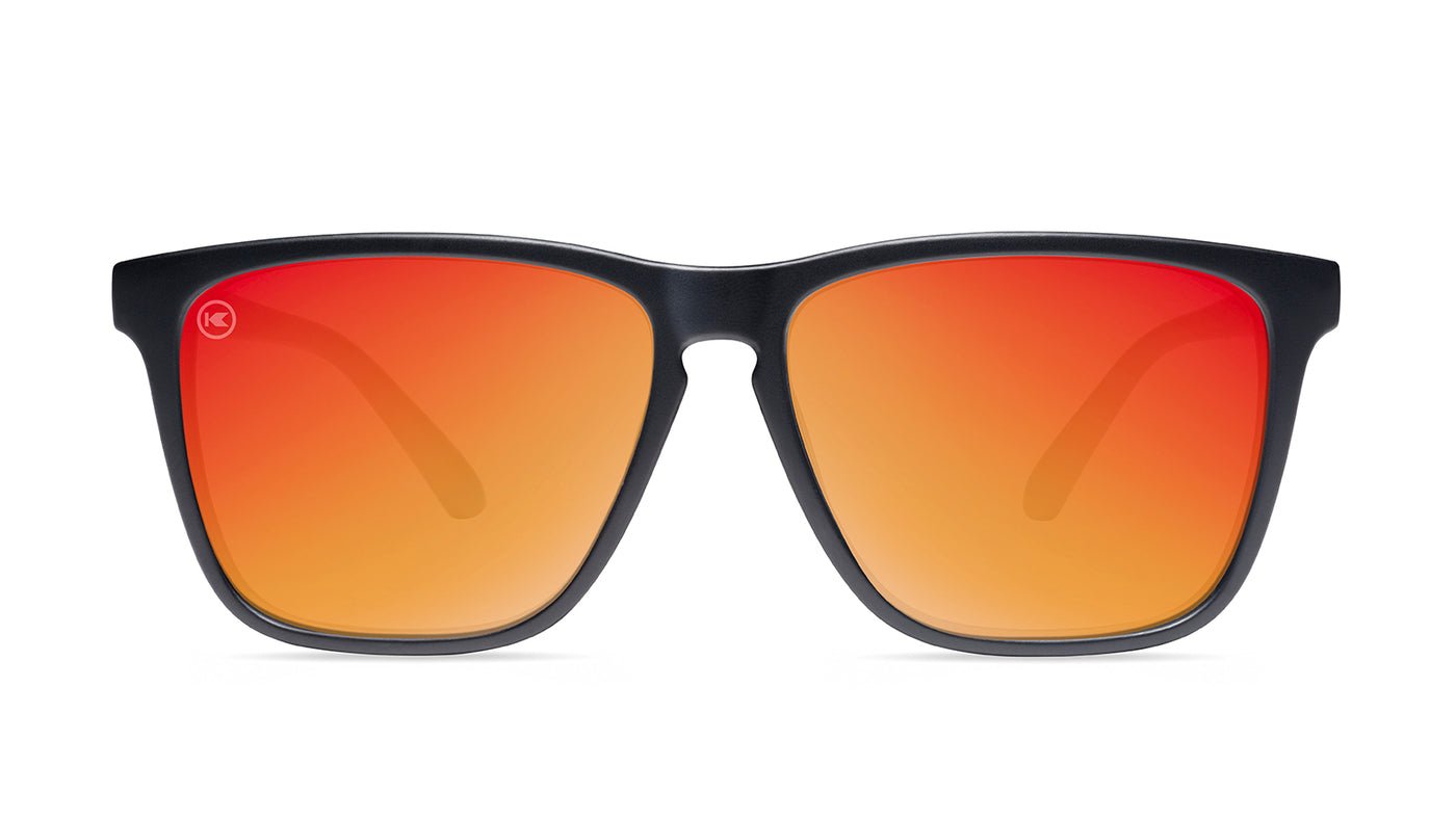 Matte Black / Red Sunset Fast Lanes Sunglasses - MTT Collective