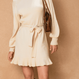 Meadow Ruffled Sweater Mini Dress - MTT Collective