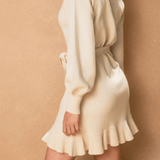 Meadow Ruffled Sweater Mini Dress - MTT Collective