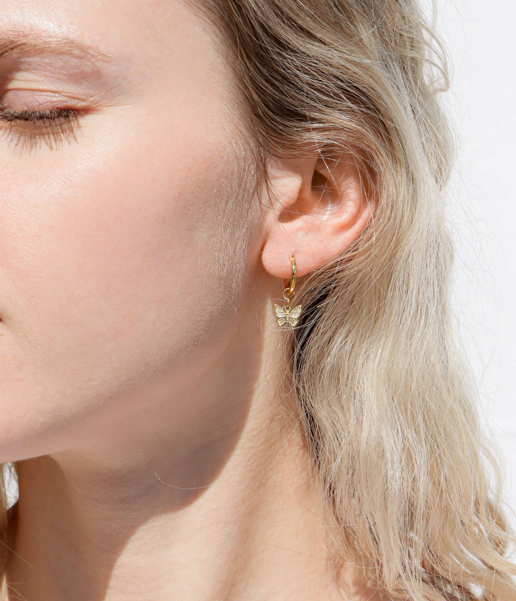 Megan Butterfly Huggie Earrings - MTT Collective