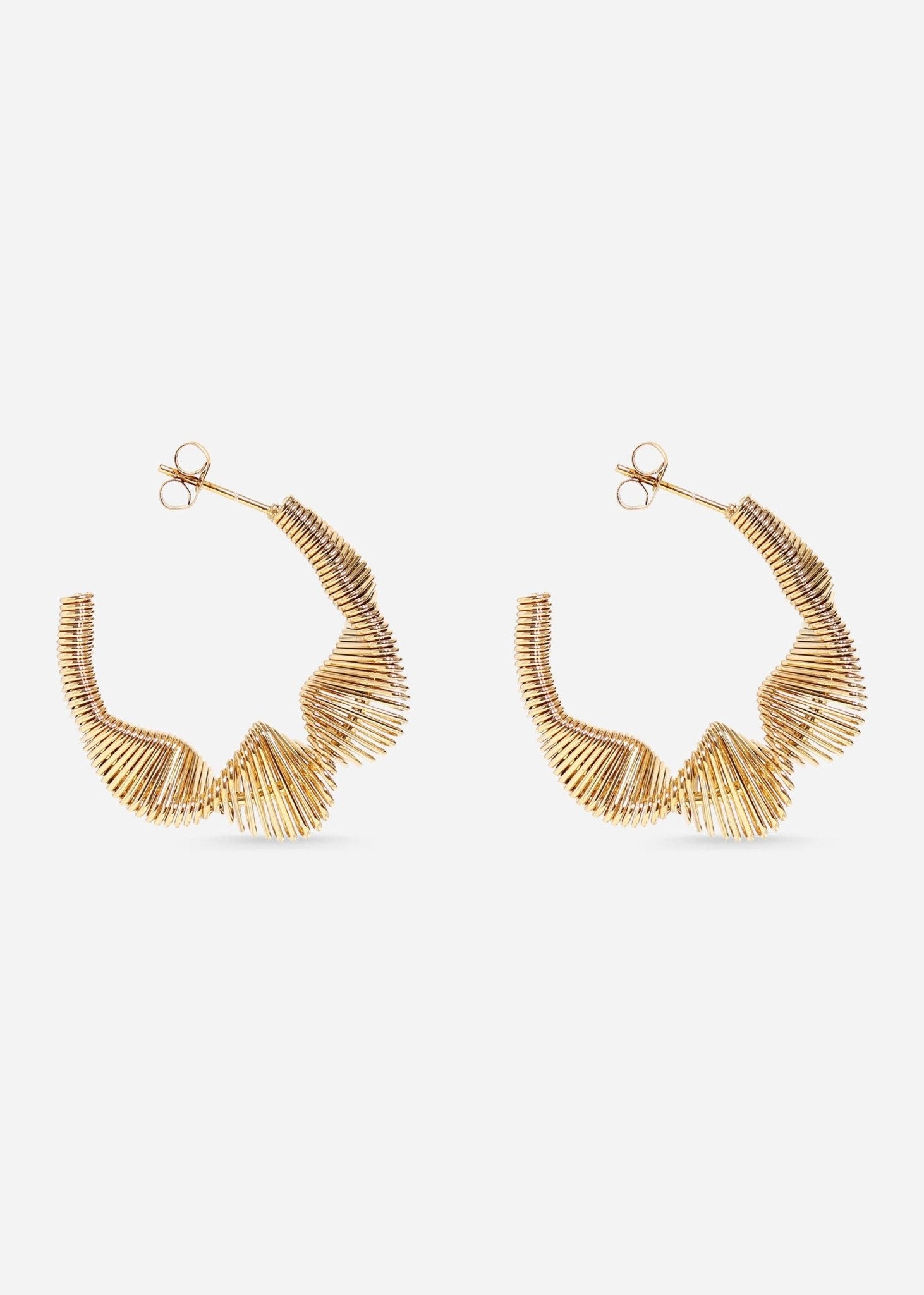 Melissa Wired Statement Hoop Stud Earrings - MTT Collective