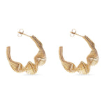 Melissa Wired Statement Hoop Stud Earrings - MTT Collective