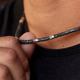 Men's Faceted Pyrite Bead Necklace - MTT Collective