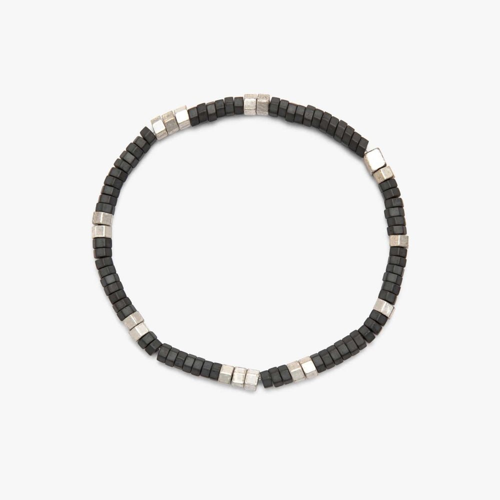 Men's Faceted Pyrite Stretch Bracelet - MTT Collective