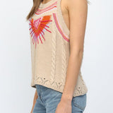 Michelle Abstract Sunburst Sweater Tank - MTT Collective