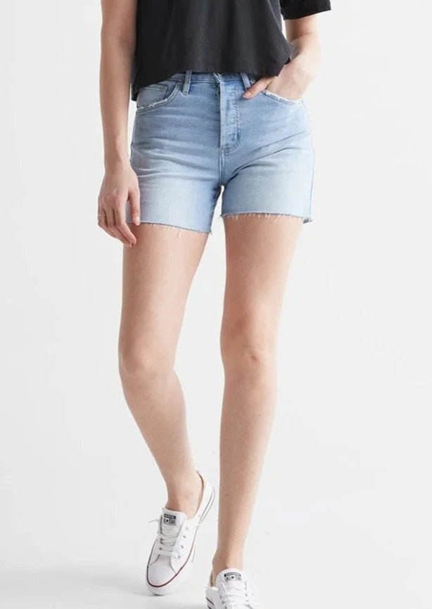 Mid - weight Denim High Rise Shorts - MTT Collective