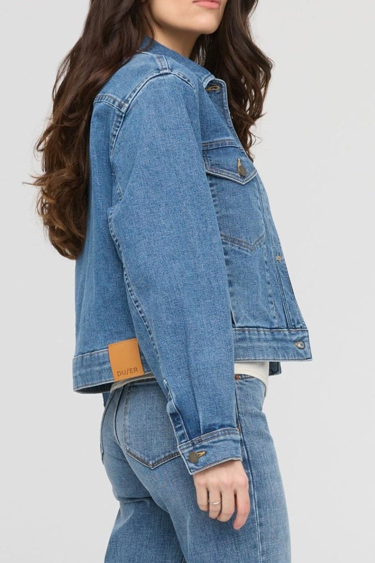 Mid - Weight Denim Pleated Jacket - MTT Collective