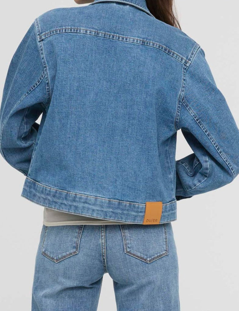Mid - Weight Denim Pleated Jacket - MTT Collective