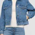 Mid - Weight Denim Pleated Jacket - MTT Collective