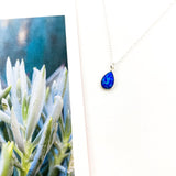 Mila Teardrop Blue Lab Opal Necklace - MTT Collective