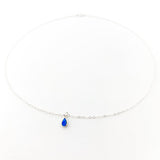 Mila Teardrop Blue Lab Opal Necklace - MTT Collective