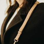 Minimalist Vegan Leather Crossbody Strap - Tan