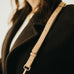 Minimalist Vegan Leather Crossbody Strap - Tan