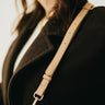 Minimalist Vegan Leather Crossbody Strap - Tan