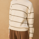 Miranda Striped Crewneck Sweater - MTT Collective