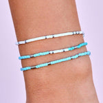 Mixed Seed Bead Stretch Bracelet Set Of 3 - MTT Collective
