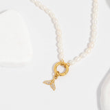 Monroe Freshwater Pearl Charm Holder Necklace - MTT Collective