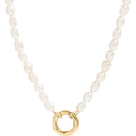Monroe Freshwater Pearl Charm Holder Necklace - MTT Collective