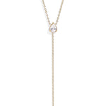 Morgan Cubic Zirconia Teardrop Lariat Necklace - MTT Collective