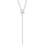 Morgan Cubic Zirconia Teardrop Lariat Necklace - MTT Collective