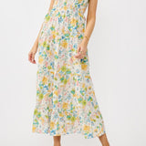 Morning Meadow Smocked Midi Dress - MTT Collective
