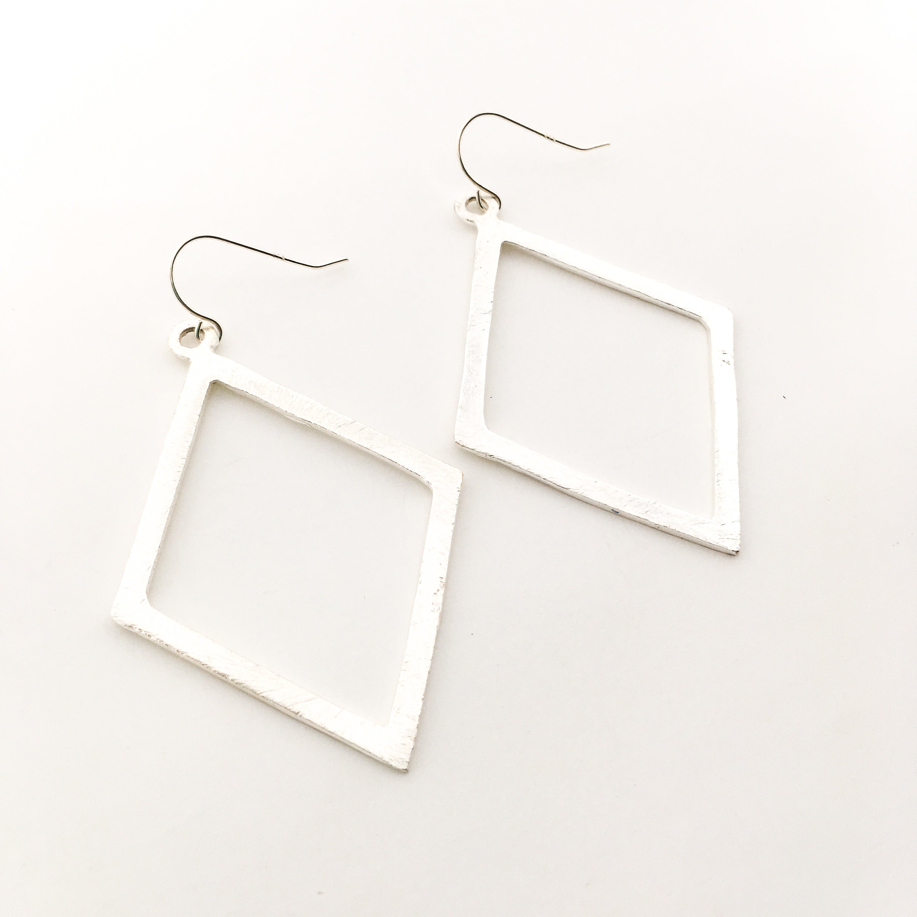 Kya Brushed Diamond Earrings - MTT Collective