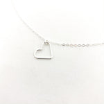 MTT Jewelry - Jewelry - Necklaces - Amara Open Hanging Heart Necklace - MTT Collective