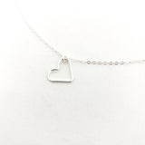 MTT Jewelry - Jewelry - Necklaces - Amara Open Hanging Heart Necklace - MTT Collective