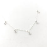 MTT Jewelry - Jewelry - Necklaces - Eliza Five Hanging Rhinestone Necklace - MTT Collective