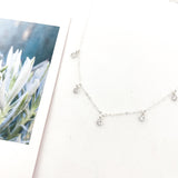 MTT Jewelry - Jewelry - Necklaces - Eliza Five Hanging Rhinestone Necklace - MTT Collective