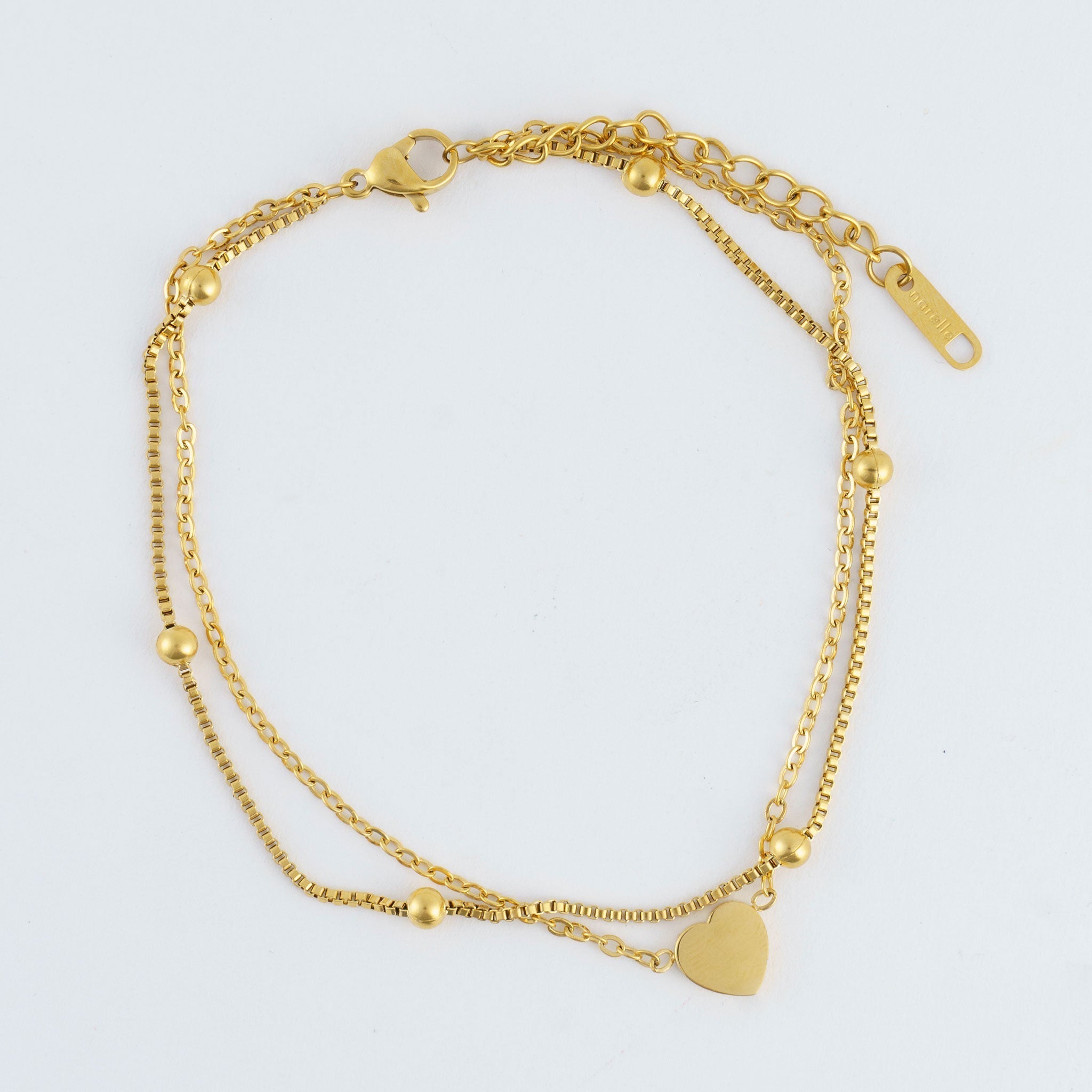 Multi Row Heart Anklet - MTT Collective
